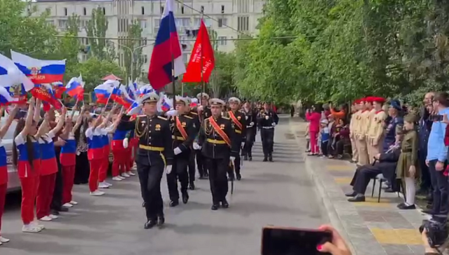 В Дагестане провели парад во дворе ветерана Великой Отечественной