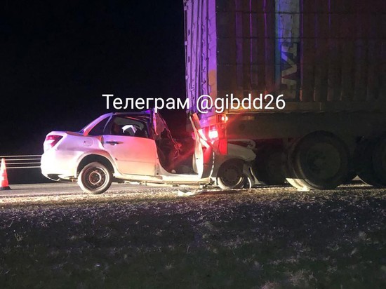 ДТП с грузовиком на Ставрополье унесло жизни парня и девушки