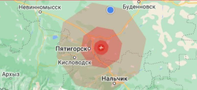 Землетрясение магнитудой 3,4 произошло в Ессентуках в Ставрополье