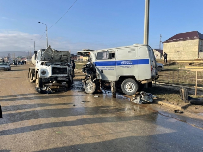 В Дагестане водитель водовоза врезался в машину МВД и погубил двух полицейских