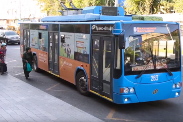Троллейбусы опять появились на улице Коркмасова в Махачкале