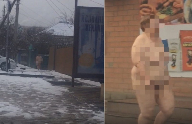  Абсолютно голую женщину заметили на улице в Ставрополе