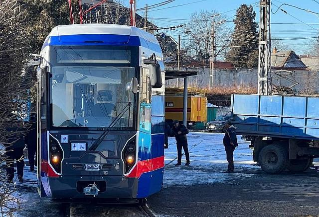 Во Владикавказ привезли все закупленные новые трамваи
