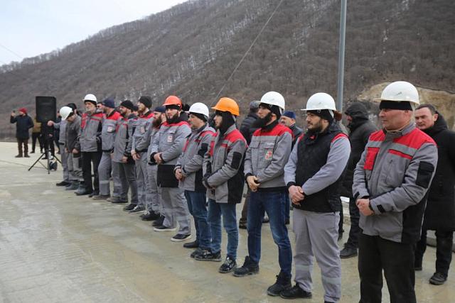 В Чечне открылся горный дробильный цех производительностью 1000 тонн в час