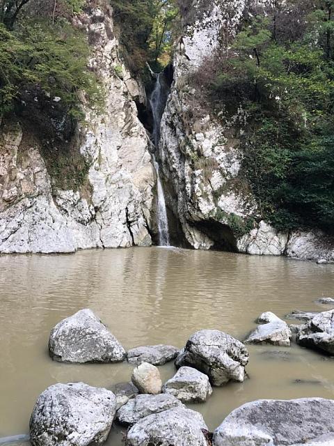 В Сочи «ожили» пересохшие Агурские водопады