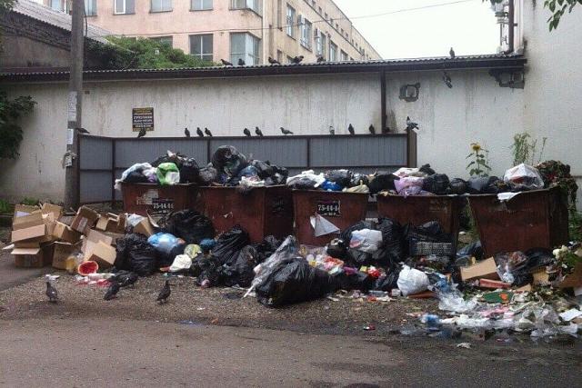 Жители Нальчика возмущаются скоплением мусора у детских учреждений