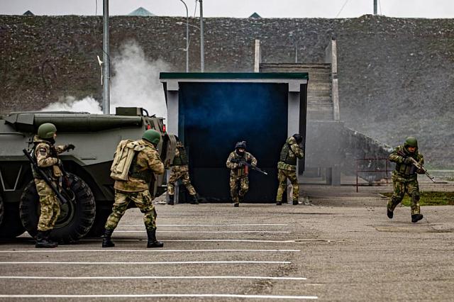 На базе университета спецназа в Чечне проходит подготовку отряд из мастеров единоборств