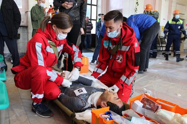 Реаниматологи спасли 30 «пострадавших» на вокзале Ставрополя