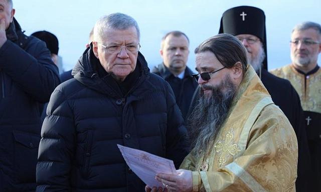 Юрий Чайка в Махачкале принял участие в закладке камня в основание храма Александра Невского