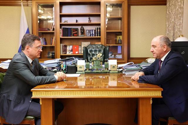 Глава КЧР Темрезов обсудил с вице-премьером Новаком реализацию инвестпроектов в регионе  
