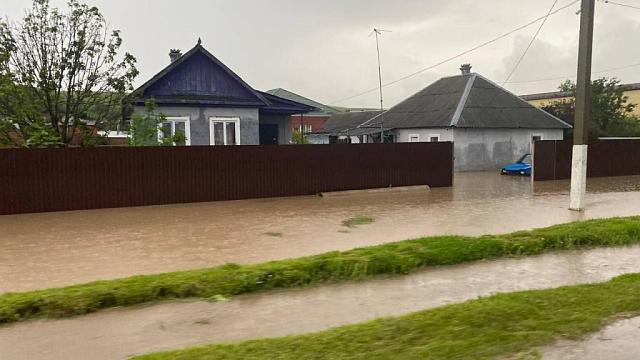 В затопленном Кошехабльском районе Адыгеи ввели режим ЧС