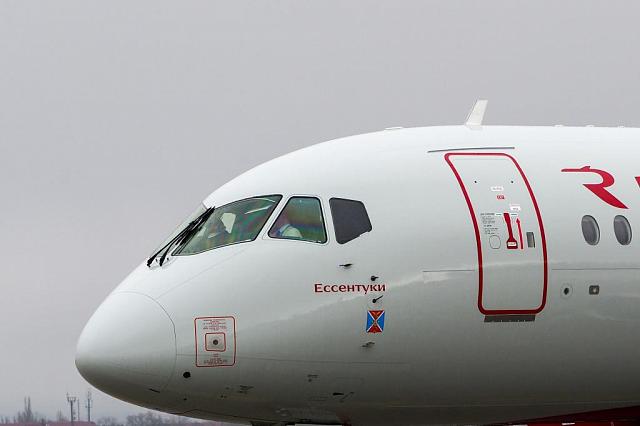 В аэропорту Ставрополья впервые приземлился самолет «Ессентуки»