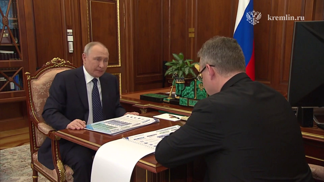 Президент Путин на рабочей встрече с главой Ставрополья Владимировым отметил положительную динамику в крае