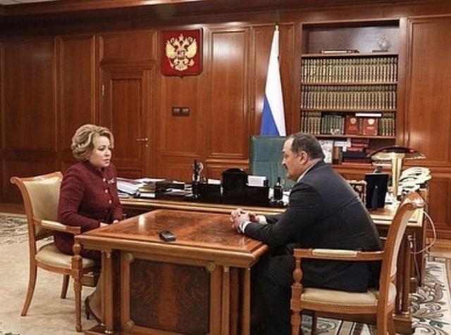 Меликов набирает политические очки благодаря встрече с Матвиенко
