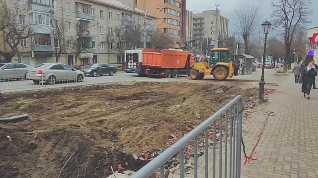 Зону отдыха в 100 квадратных метров благоустраивают в центре Ставрополя