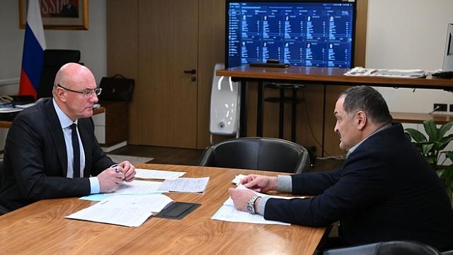 Чернышенко обсудил с Меликовым поручения Путина по развитию туризма в Дагестане